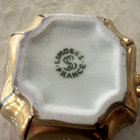 Hand Painted Rochard Limoges France 7 piece Coffee/ESPRESSO Set - Picture 10 of 16